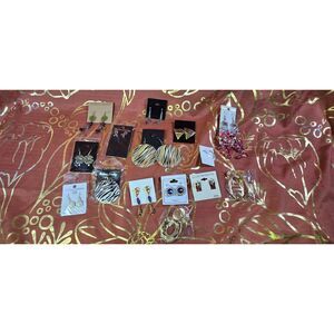 Fashion Pierced Earrings Lot – Mixed Designs